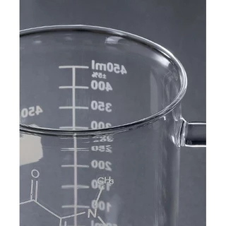 เหยือกตวงมีหูจับ 450ml มีสเกล วางบนเตาได้ วัสดุแก้วหนาอย่างดี แก้วตวงมีหูจับ ทนความร้อน แก้วตวงขนาดใหญ่ ถ้วยตวง