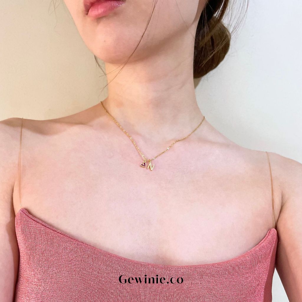 Gewinie.co - Muse Necklace สร้อยคอ ตัวอักษร