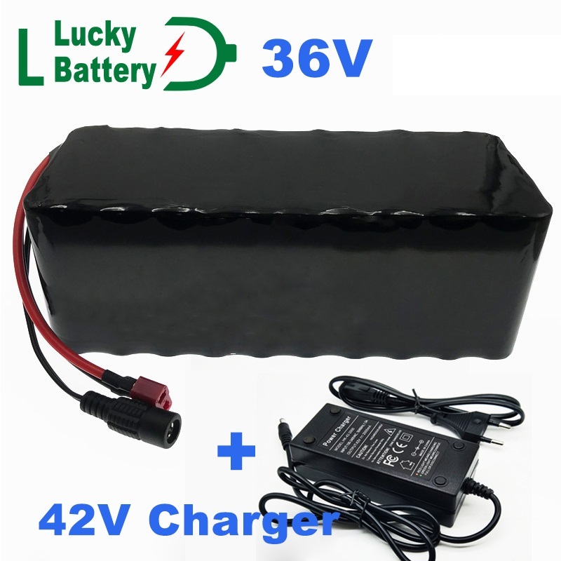 ชุดแบตเตอรี่ 36V 30Ah แบตเตอรี่รถจักรยานไฟฟ้าในตัว 20A แบตเตอรี่ลิเธียม BMS แบตเตอรี่ Ebike 36 โวลต์พร้อมเครื่องชาร์จ 2A
