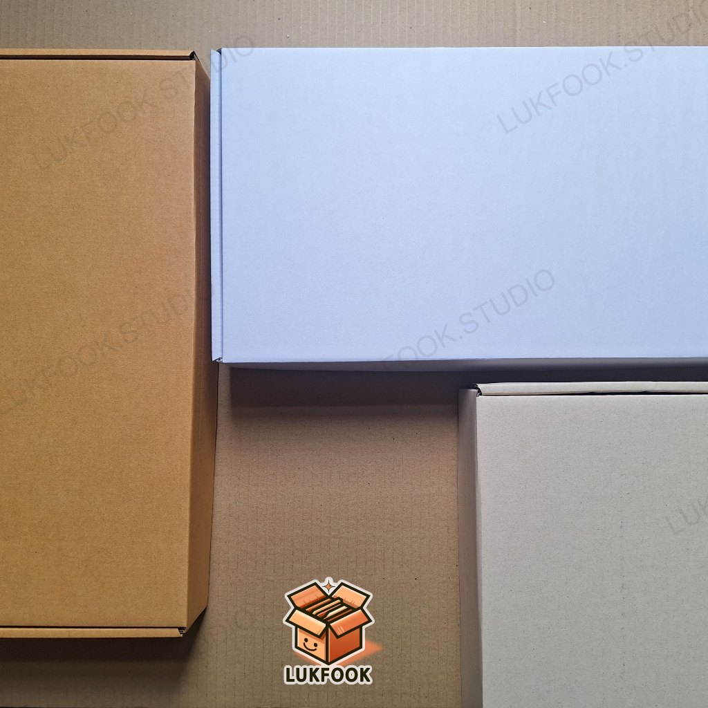 กล่องไดคัทหูช้าง (10 กล่อง/แพ็ค)  ขนาด 24x42x6 ซม. กล่องใส่หนังสือ กรอบรูป คัพเค้ก กล่องของขวัญ