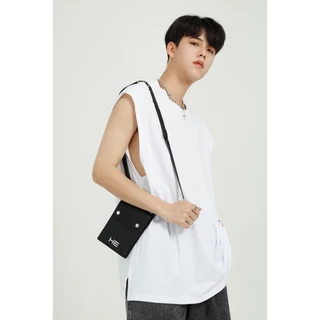 (โปร 1 แถม 1) เสื้อยืดแขนกุด เสื้อแขนตัด สไตล์เกาหลี เสื้อใส่อยู่บ้าน ใส่เที่ยว ผ้า Cotton 100% ทอพิเศษหนานุ่มใส่สบาย B1