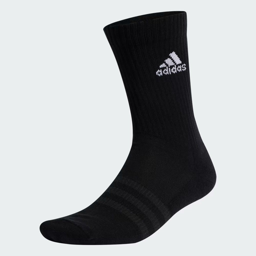 Adidas ถุงเท้า Cushioned Sportswear Ankle Socks 1 Pair | Black/White ( IC1309 )