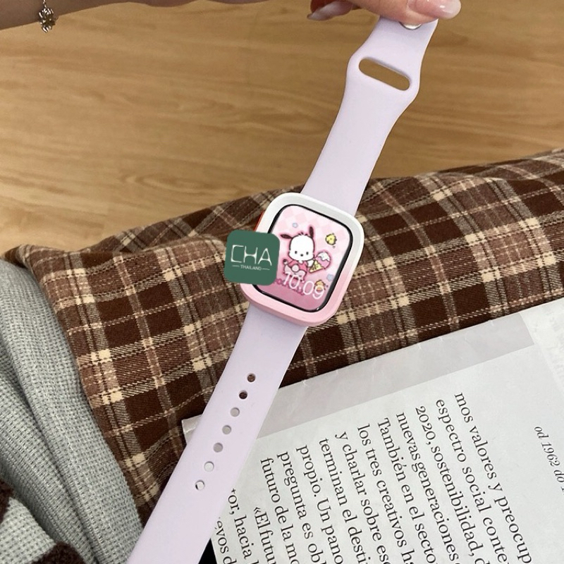 เคสแบบนิ่ม สไตล์มินิมอล สําหรับ Apple watch series 11 10 9 8 Ultra 7 6 SE 5 4 3 ขนาด40/41/44/45/46mm เคสซิลิโคน Armor ราคา ถูกที่สุด ดีลบีเคเค แกลเลอรีภาพที่ 5