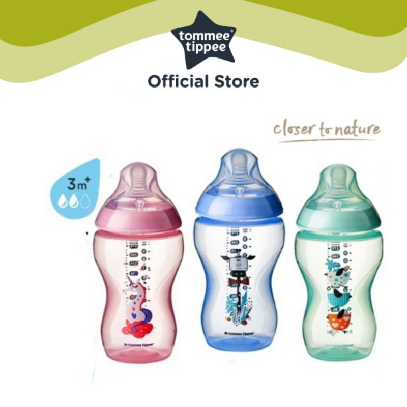 🎉ราคาโปรโมชั่นเฉพาะเดือน 6.6 เท่านั้น Tommee Tippee Ctn Pp W/Super Soft Teat Tinted Bottle 340ML/12OZ