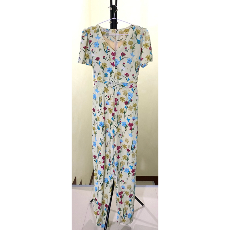 จั๊มยาวลายดอก ป้าย Nuchy💐