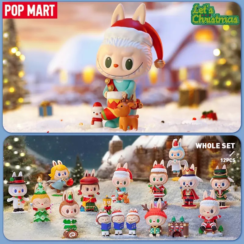 [พร้อมส่ง |ทัก!ลด100] กล่องสุ่ม “ระบุตัว” Popmart the monsters labubu let's Christmas series labubu ลาบูบู้