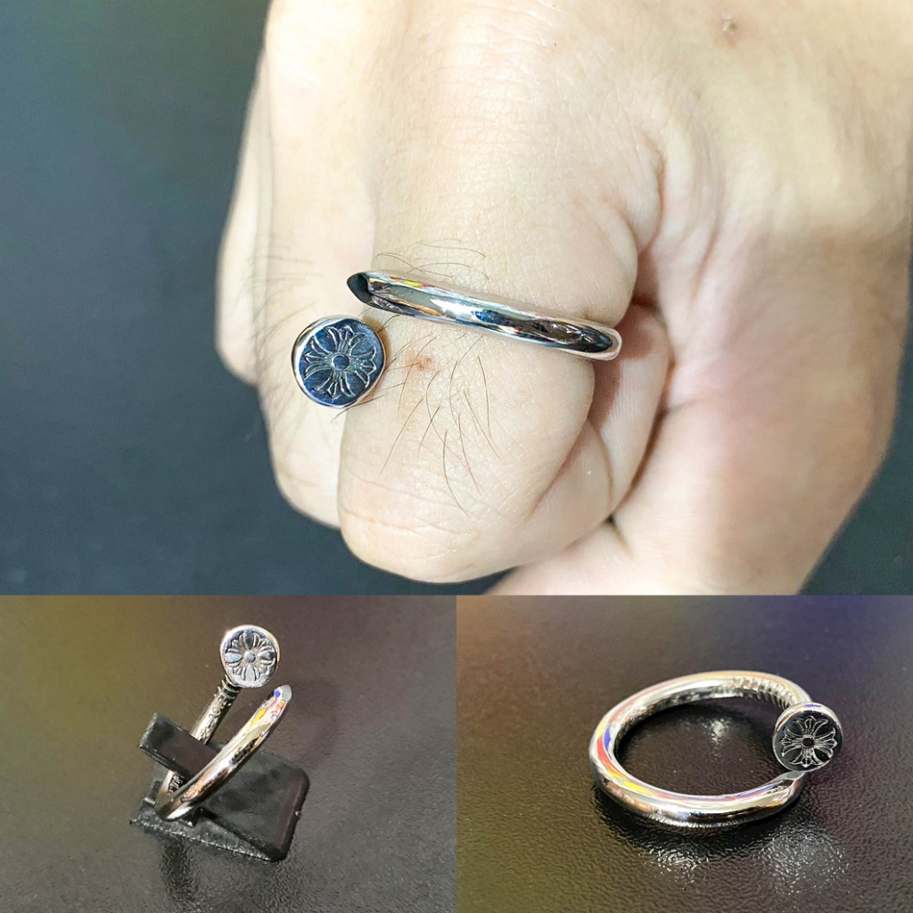แหวน ตะปู โครมฮาท chrome hearts / แหวนสแตนเลส แหวนเท่ๆ แหวนแฟชั่น stainless 316l แท้100% แหวนผู้ชาย แหวนเลส