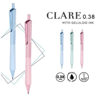 (12 ด้าม) ปากกาเจล Quantum Clare Daiichi 0.5มม. และ 0.38มม. หมึกน้ำเงิน