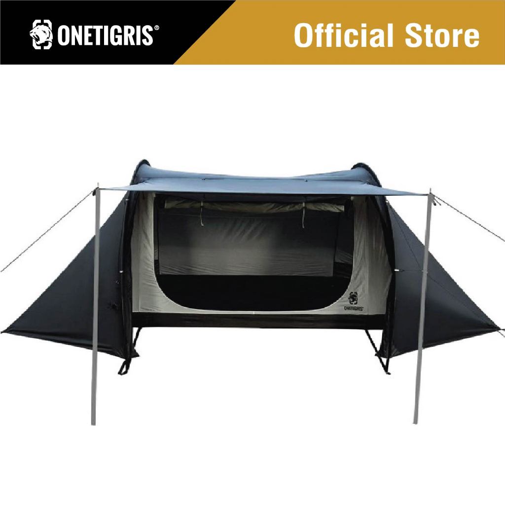OneTigris เต็นท์ รุ่น  COMETA Camping Tent (Black Tigris) เต็นท์ตั้งเเคมป์ขนาดใหญ่ เต็นท์กันฝน เต้นท์สนามเดินป่า
