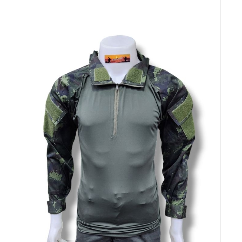 เสื้อคอมแบทเชิต เสื้อCOMBAT ยุทธวิธี เนื้อนาโนเกรดทหาร รูปที่ 2