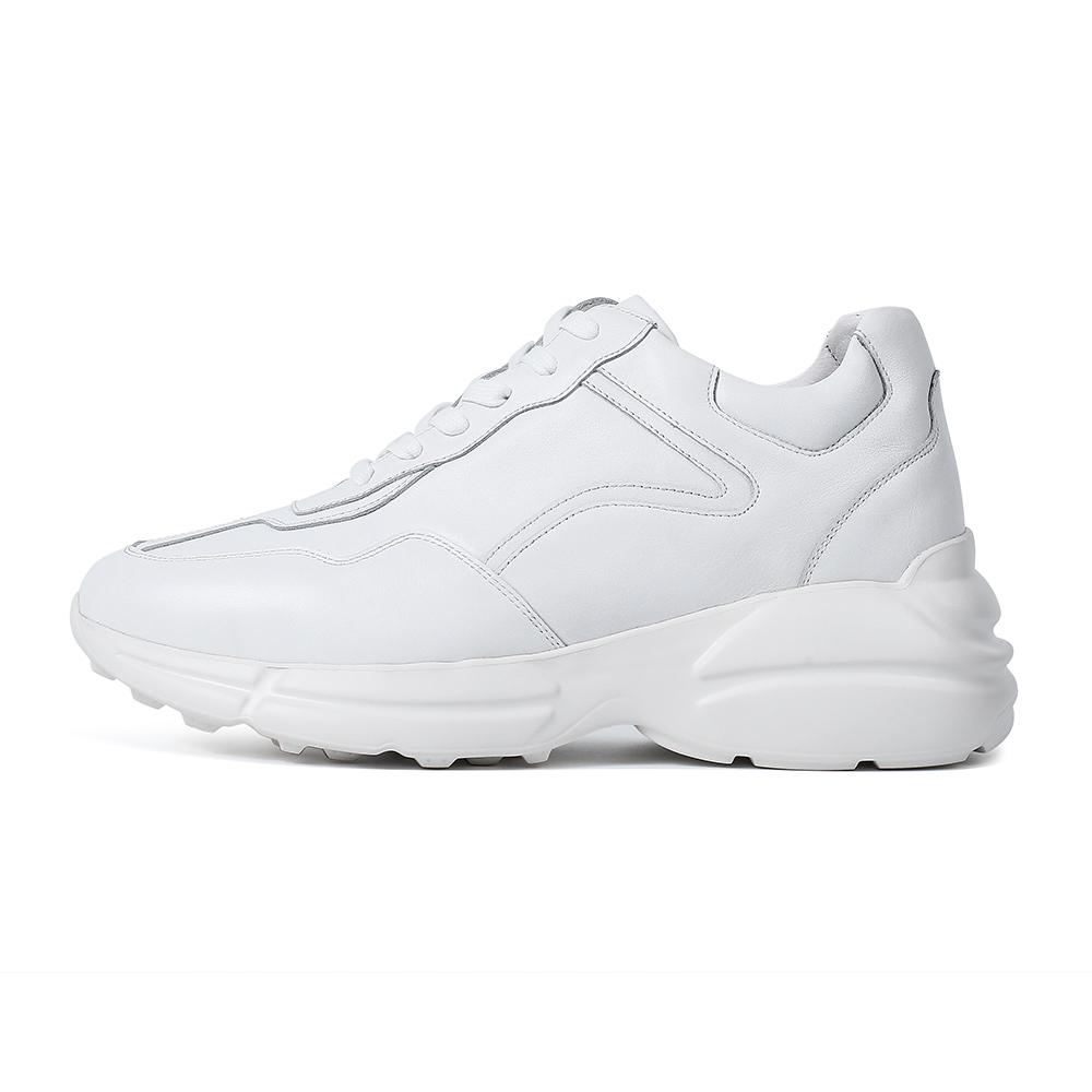 Chunky Sneakers - White  (8cm lifted)