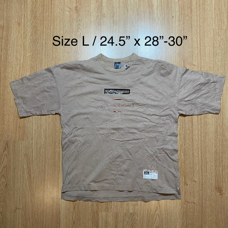 เสื้อยืด มือสอง GU x Mihara Yasuhiro จียู มิฮาระ ดีไซน์เนอร์ นักออกแบบ ของแท้