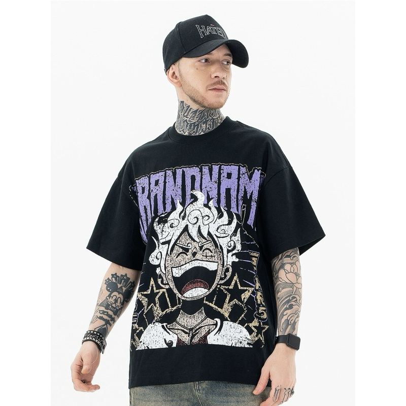 [พร้อมส่ง] Spenzer.street | เสื้อ One piece gear-5 โอเวอร์ไซส์ เสื้อผ้าสตรีท เนื้อผ้าดี ทันกระแส unisex 2024 ขายดี