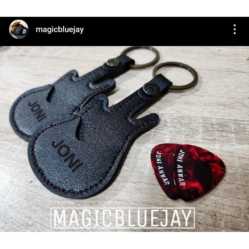 PICK HOLDER ซองใส่ปิ๊กกีต้าร์ (สลักชื่อฟรี)