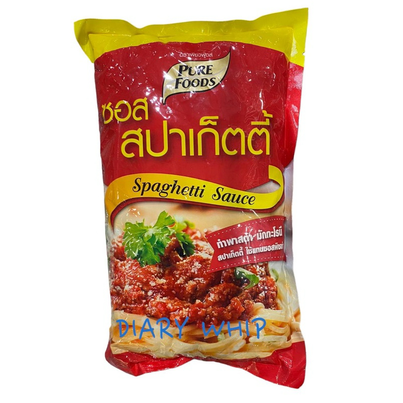 PURE  FOODS  SPAGHETTI  SAUCE  1,000 G. ซอสสปาเก็ตตี้ ตราเพียวฟู้ดส์  1,000 กรัม