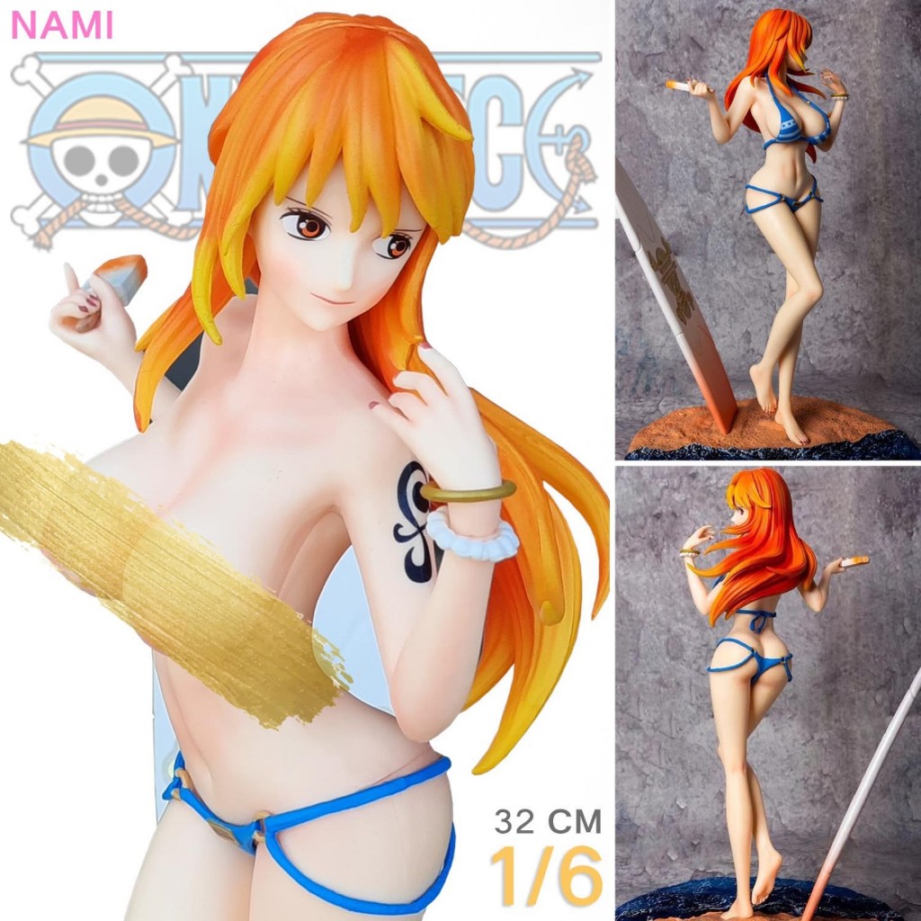 SkyTube Resin Statue One Piece วันพีซ เต็มพิกัดสลัดจอมลุย วันพีช O Nami นามิ กลุ่มโจรสลัดหมวกฟาง ชุด
