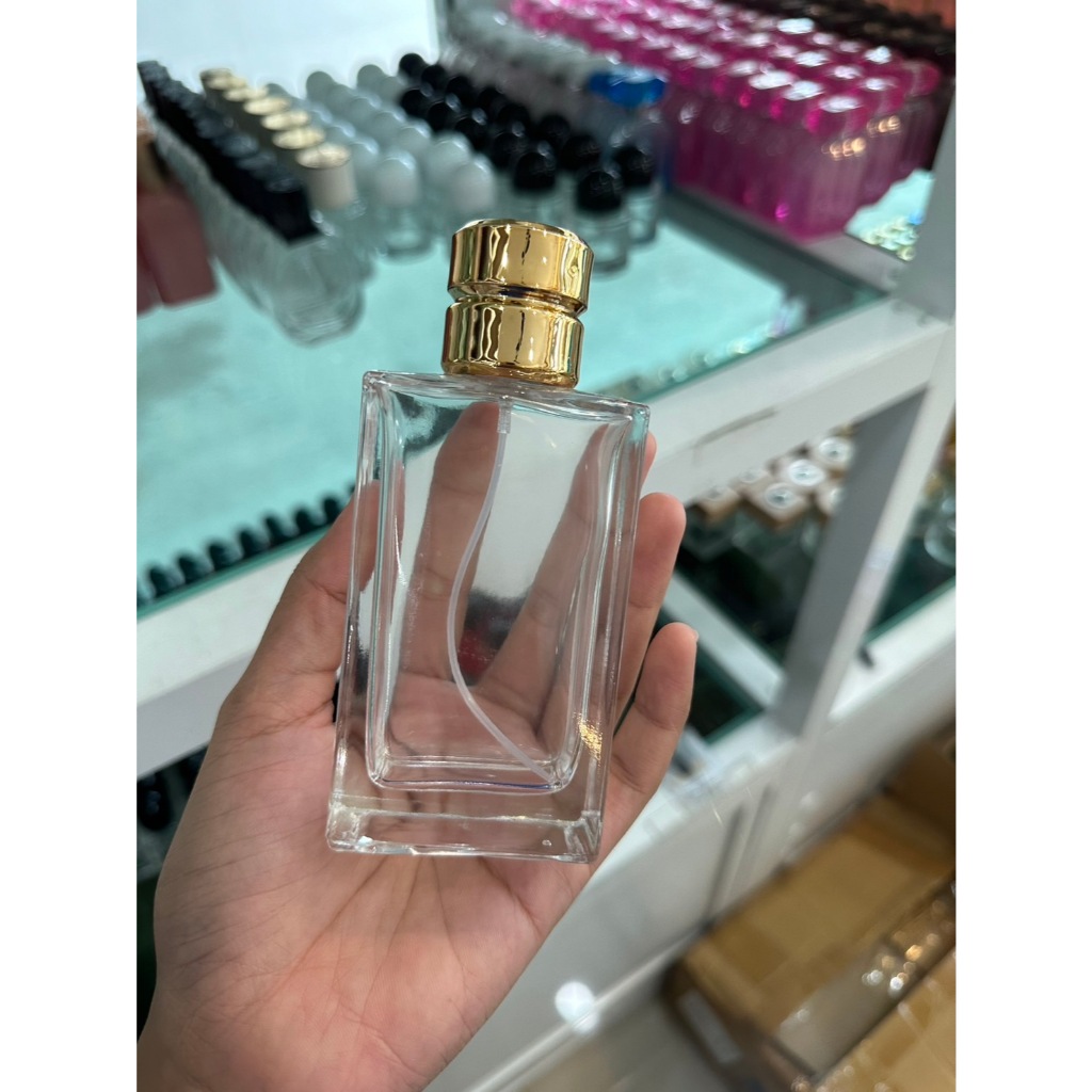 ขวดน้ำหอม ขวด จี - โอ้ Gi o 100 ml. ราคา ใบละ 30 บาท (มีฝา 3 สี) ทอง เงิน ดำ ขวดแก้ว หัวสเปรย์ - รูปที่ 4