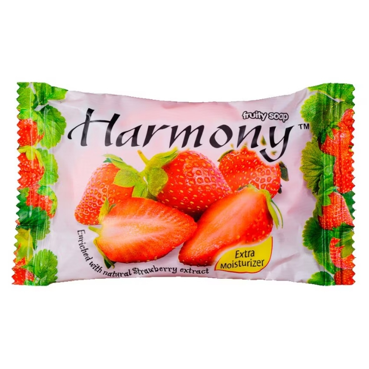 Harmony ฮาร์โมนี่ สบู่ผลไม้ กลิ่นสตอเบอร์รี่ 75 กรัม