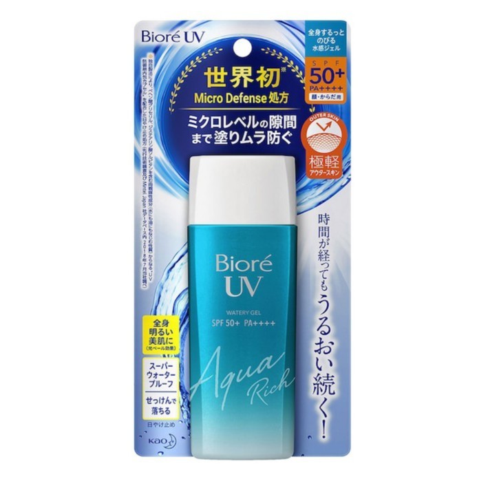 Biore UV Aqua Rich Watery Gel SPF50+/PA++++ 90ml กันแดด บีโอเร