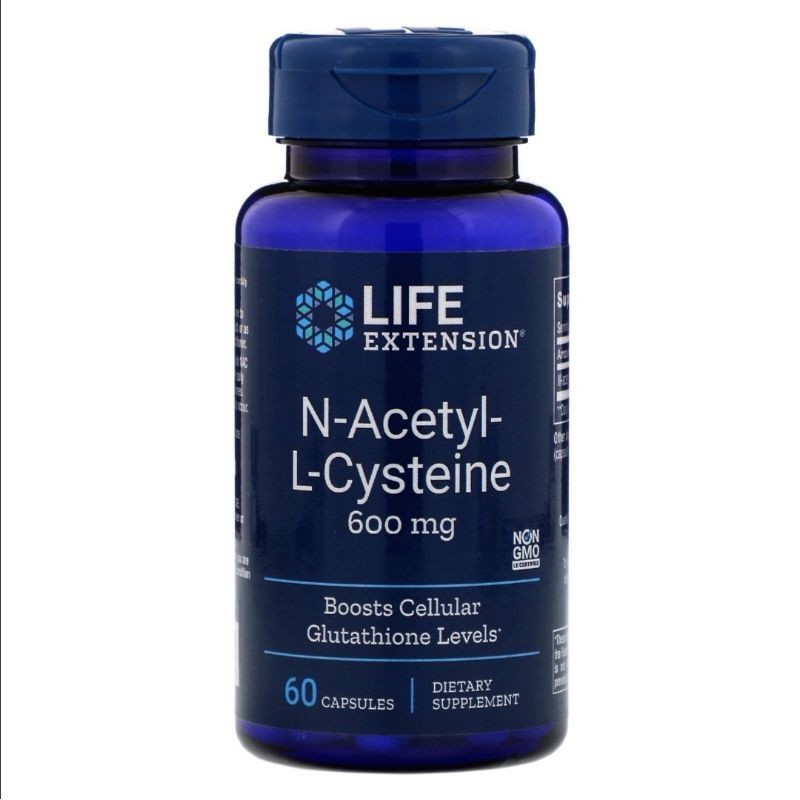 Life Extension N-Acetyl-L-Cysteine (NAC) 600 mg / 60 Capsules
