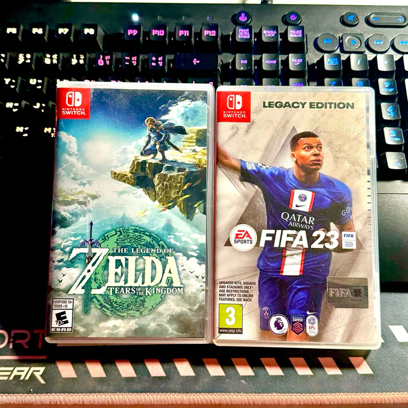 (มือสอง) แผ่นเกม Nintendo switch มือสอง‼️ แผ่นเกมนินเทนโด้มือ2 The Legend of Zelda Tears of the Kingdom และ FIFA23