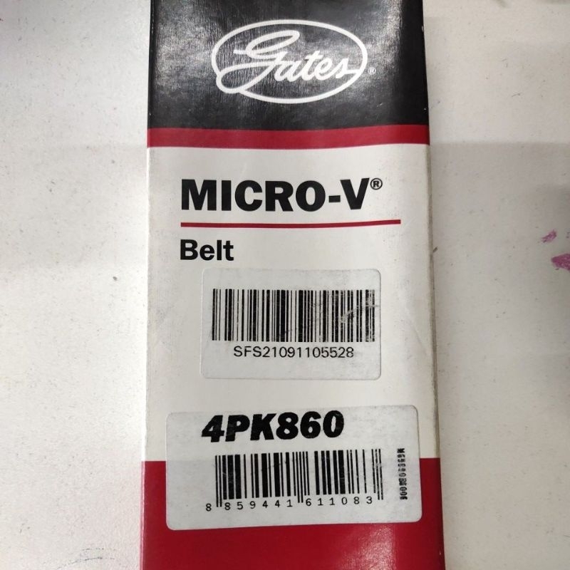 สายพาน 4PK860 ยี่ห้อ Gates