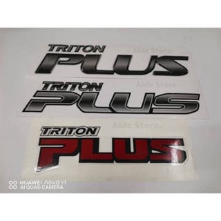 สติ๊กเกอร์ดั้งเดิม TRITON PLUS ติดข้างท้ายรถ MITSUBISHI TRIT…