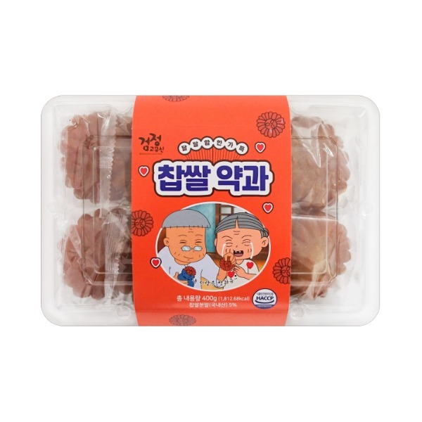 [ของแท้] 검정고무신찹쌀약과 Hyosung Sweet Teafood Cookie (คุ้กกี้เกาหลี) 400g