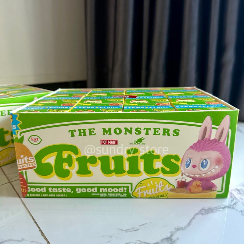 (ใช้โค้ดลดได้1000฿ เหลือ5290฿)พร้อมส่ง!ยกกล่อง 12ตัว(ลุ้นsecret)POPMART Labubu The Monsters Fruit