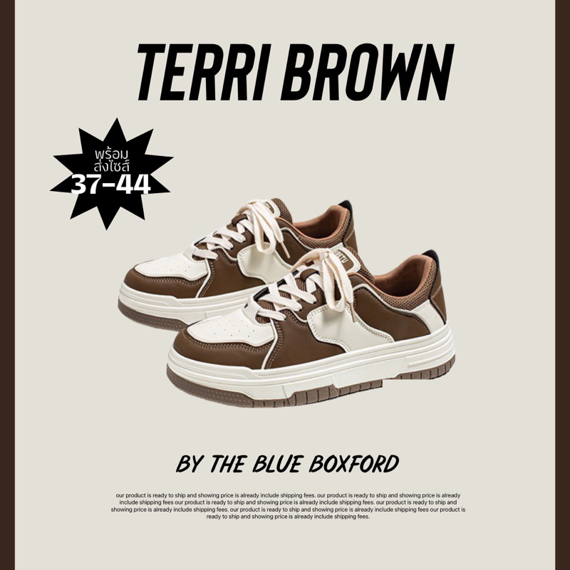 The blue boxford - terri รองเท้าผ้าใบ