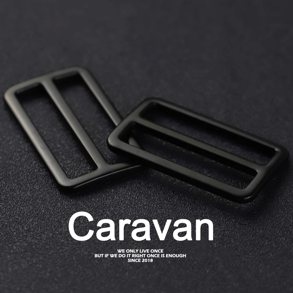 Caravan crew Buckle ปุ่มโลหะ หัวเหล็ก  หัวเข็มขัดรูปทรงสี่เหลี่ยมผืนผ้า **สินค้าลดล้างสต็อก**
