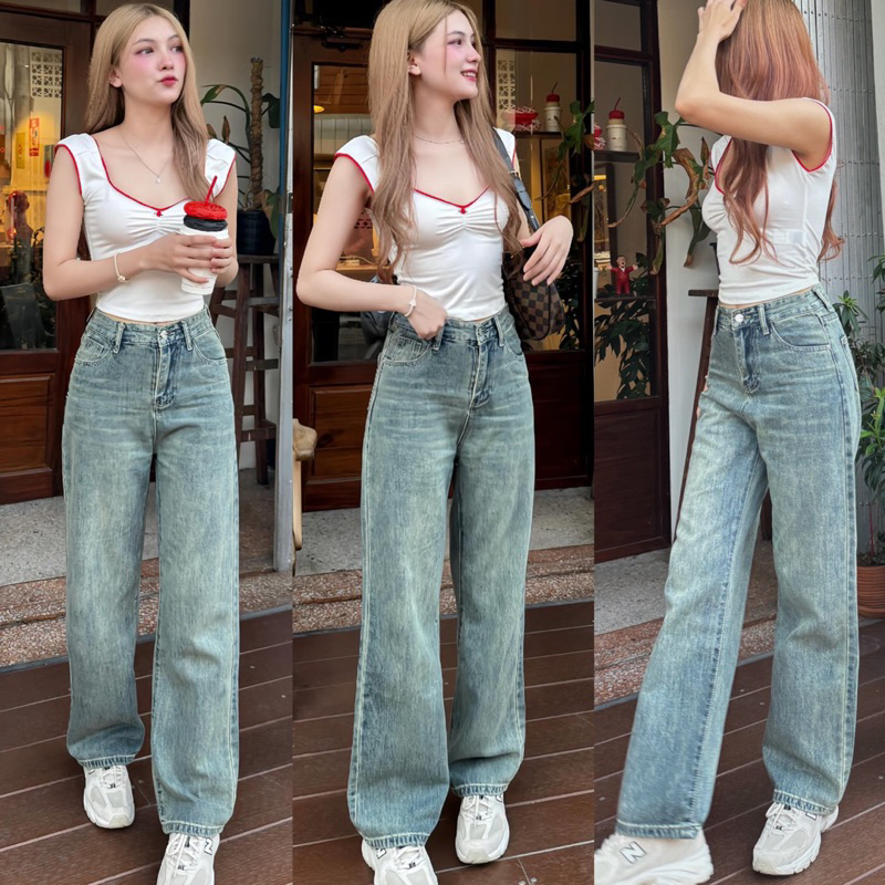 (จัดส่งภายใน 1-2 วัน) กางเกงยีนส์ Buchy Jeans by modishop