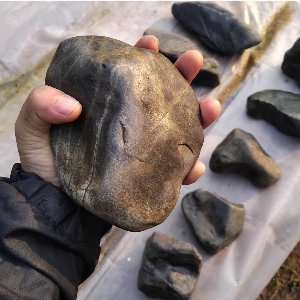 หินแม่น้ำ---รูปทรงก้อน--ก้อนใหญ่คัดฟอร์ม---เหมาะสำหรับใชัตกแต่งตู้ปลาสวยงาม และงานTerrariumต่างๆ