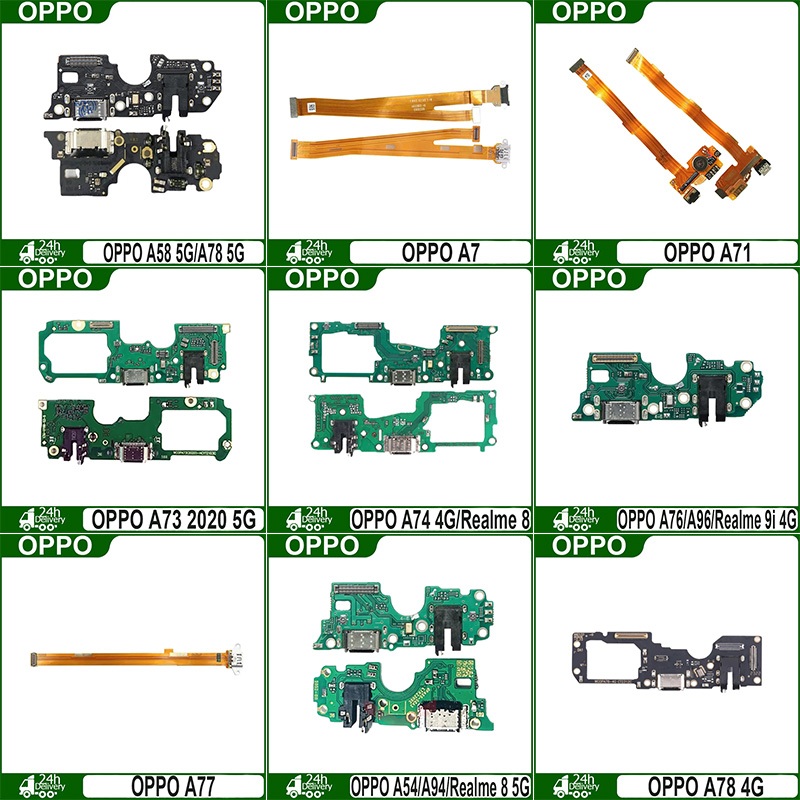 USB แพรตูดชาร์ท OPPO A58-5G A7 A71 A73-5G A74-4G A76 A78 A83 A91 A93-4G A92 A5-2020 Realme-5i F1 R7s