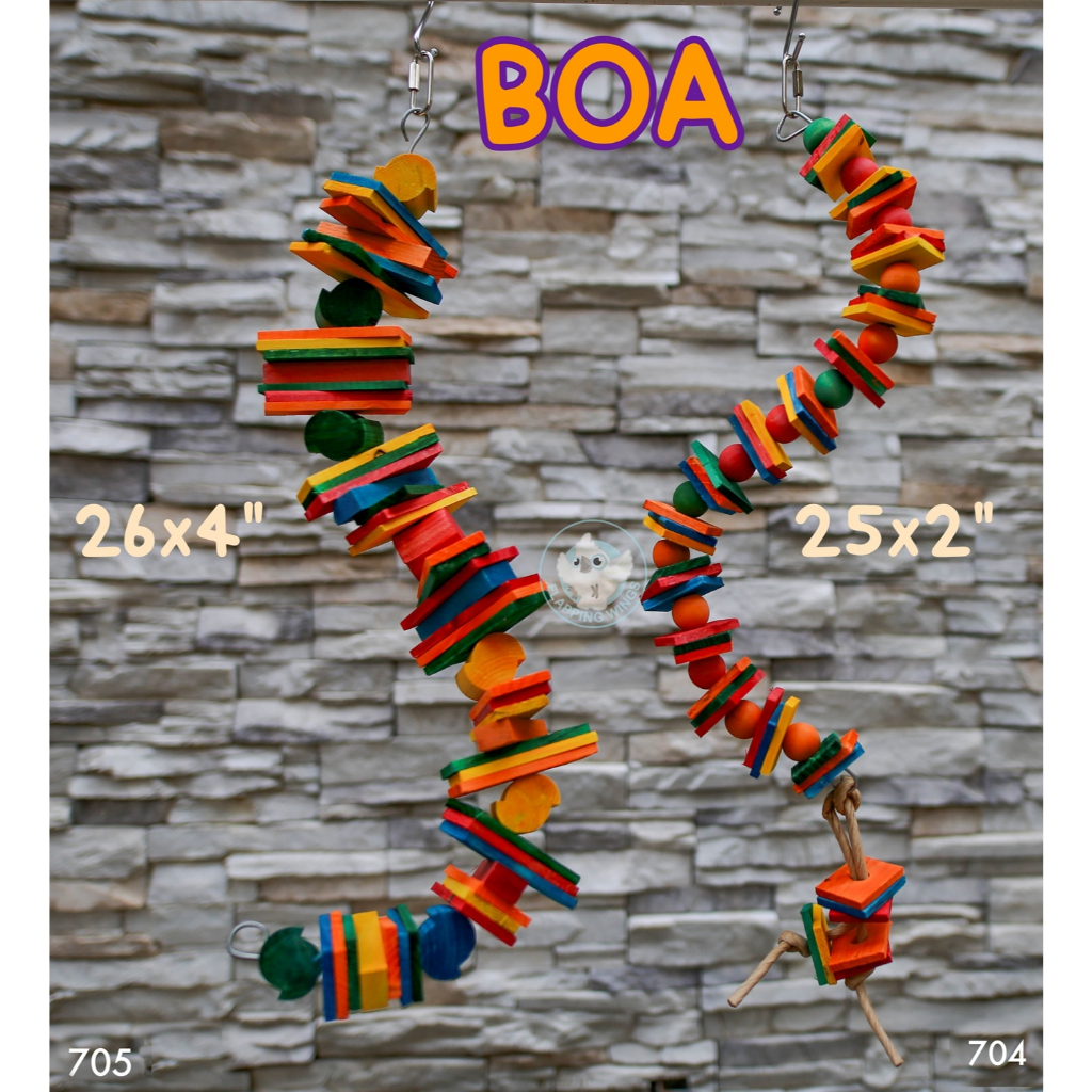 Flapping Wings "Boa" ของเล่นนกแก้ว ผลิตและนำเข้าจากแคนาดา