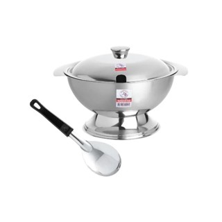 (ใหม่) ZEBRA โถข้าว ขนาด 20 ซม. แถมทัพพีแขก รุ่น Focus