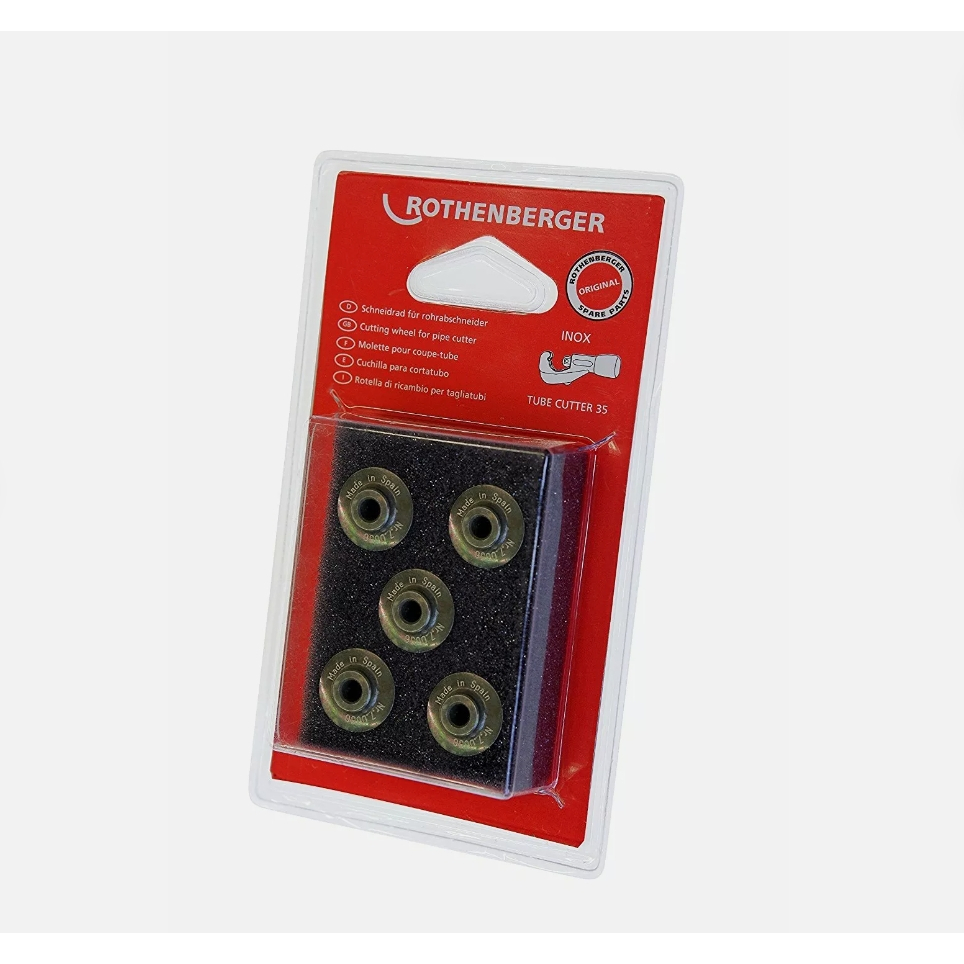 ROTHENBERGER NO.70056D Cutting Wheel Spare for TC 35+TC 30 Pro, Stainless, 5 units