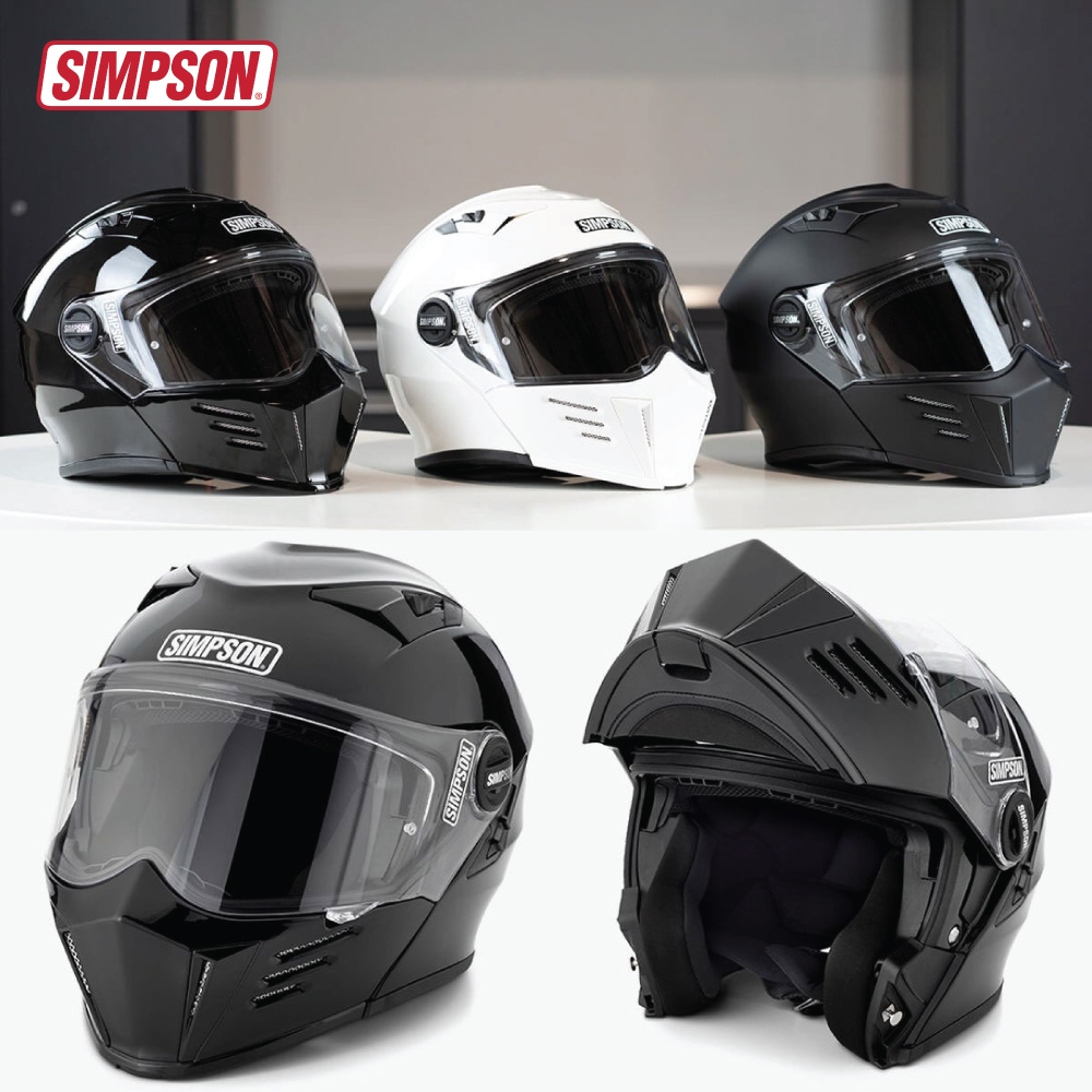 หมวกกันน็อก SIMPSON HELMET - MOD BANDIT เปิดคาง ทรงสวย clubstyle harley davidson