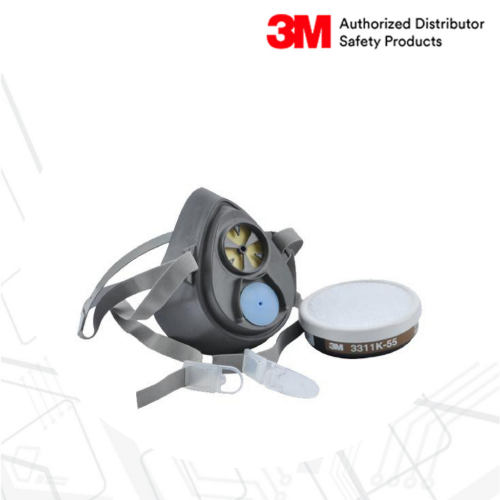 3M™ 3200-55 ชุดพ่นยาฆ่าแมลง หน้ากากพร้อมตลับกรอง (ชุดเล็ก)