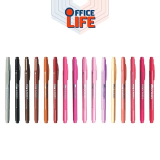 DONG-A (ดองอา) My Color ปากกาสี ปากกา มายคัลเลอร์ 2 TWIN-TIP สองหัวในด้ามเดียว ( 1 ด้าม )