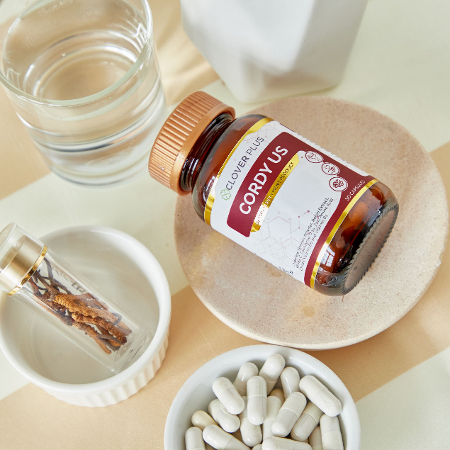 แพ็คคู่ Clover Plus Cordy US (30 แคปซูล X2) บำรุงเลือด สารสกัด ถั่งเช่า ทิเบต สกัดเข้มข้น วิตามินซี วิตามินบี 6 - รูปที่ 3