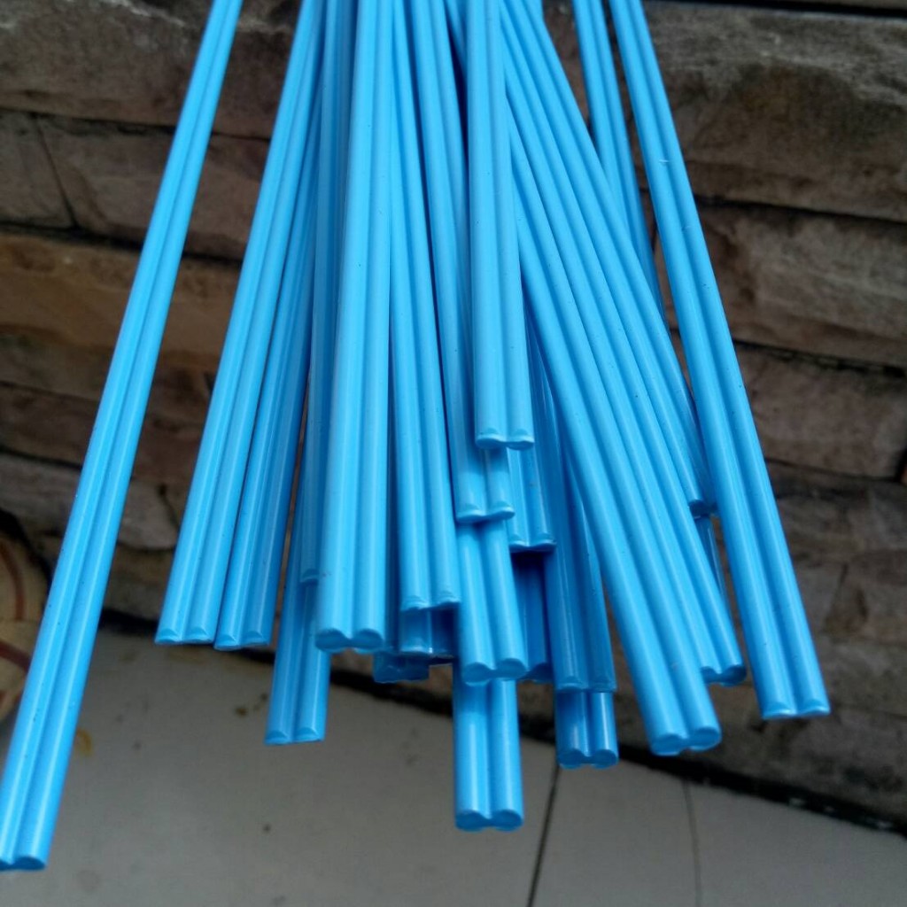 ลวดเชื่อมพีวีซีสีฟ้า ลวดเชื่อม PVC ลวดเชื่อมพลาสติก ความยาว1 เมตร
