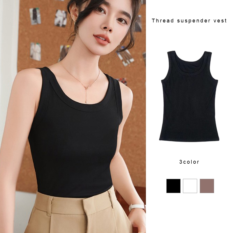 เสื้อชั้นในสตรีทรงสลิมฟิต Bottoming เสื้อเชิ้ตผู้หญิงใส่เที่ยวอเนกประสงค์คอกลม BB