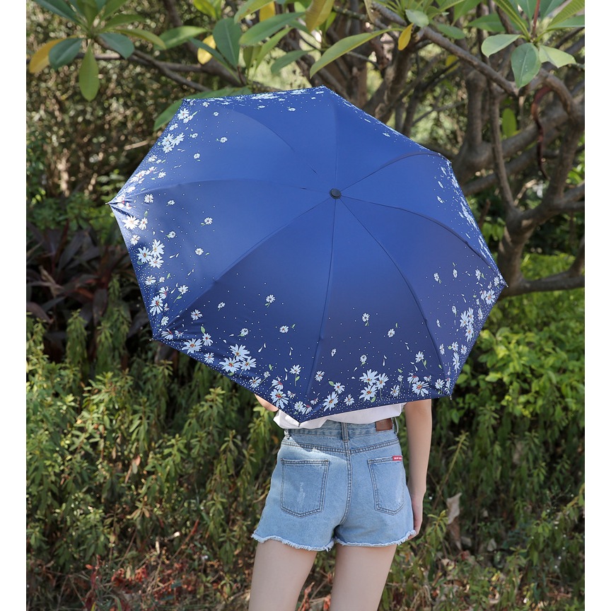 ร่มพกพากันยูวี มินิมอล ขนาดเล็ก ร่มพับได้แฟชั่น กันน้ำ กันฝน กันแดด - รูปที่ 4