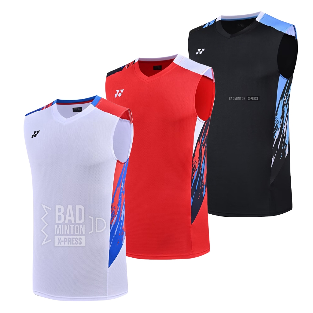 [ส่งจากไทย] เสื้อแบดมินตัน โยเนก คอวีแขนกุด รุ่นใหม่ปี2024 สินค้าพร้อมส่งจากคลังสินค้าในไทย มีบริการเก็บเงินปลายทาง