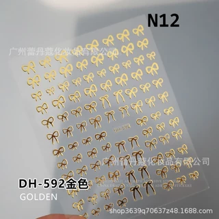 K2.[ุ67 แบบ ให้เลือก ]สติ๊กเกอร์ตกแต่งเล็บ รูปโบว์ รวมสติ๊กเกอร์โบว์ สวยมากกกก [ร้านไทย]