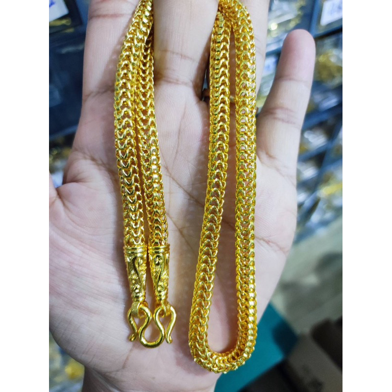 C40สร้อยคอแปดเหลี่ยมหนัก3บาท แถมตะขอปั้มเพิ่ม1ชิ้น คุณภาพเกรดพรีเมี่ยมเหมือนจริง