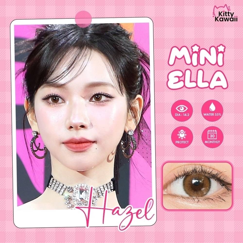 🔥 คอนแทคเลนส์ ✨ขนาดมินิ ✨ Brown / Hazel / Gray รุ่น Mini Ella ✨Kittykawaii