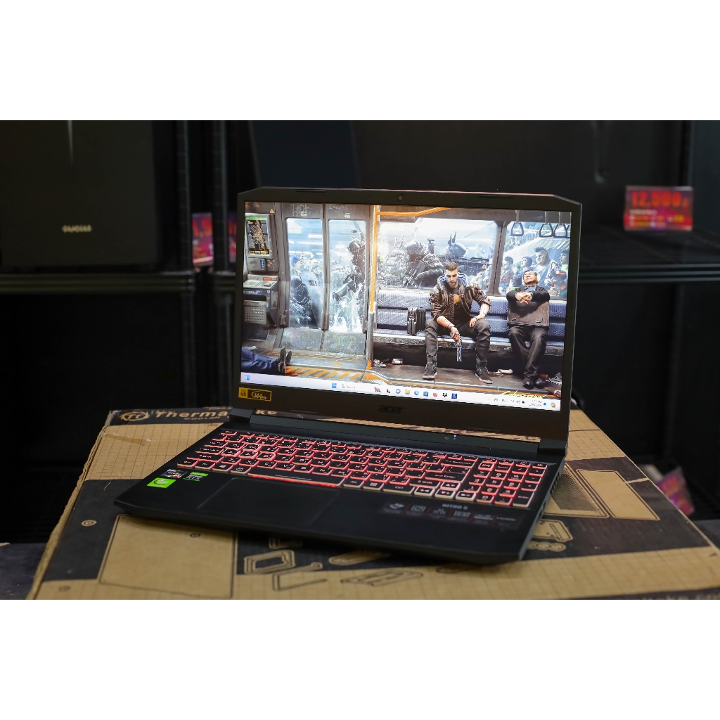 Notebook เล่นเกมส์มือสอง Acer Nitro 5 การ์ดจอ RTX3050Ti เครื่องมีประกัน