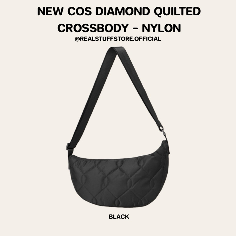 ของแท้💯 NEW COS DIAMOND QUILTED CROSSBODY - NYLON พร้อมส่ง